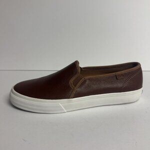 Keds Womens Double Decker Leather Slip On Sneaker Size 8.5 M